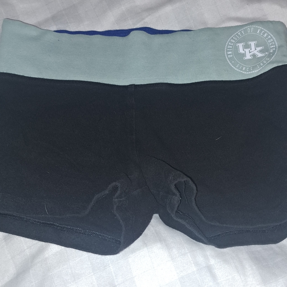 Kentucky State university shorts size small. Blue and black